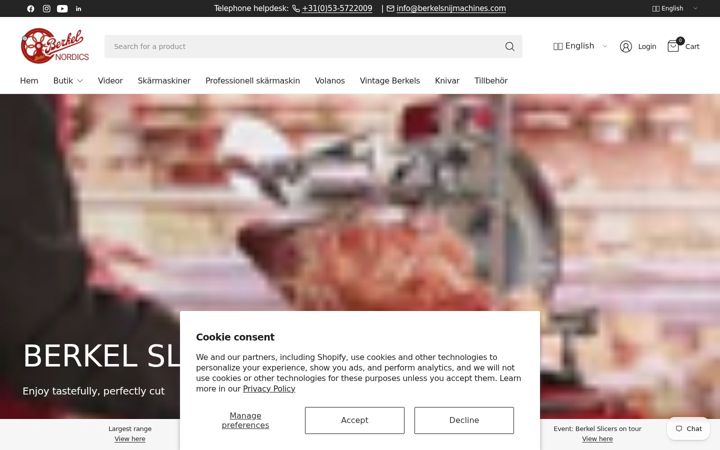 Screenshot of berkeloutlet.com