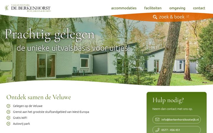 Zrzut ekranu berkenhorstkootwijk.nl