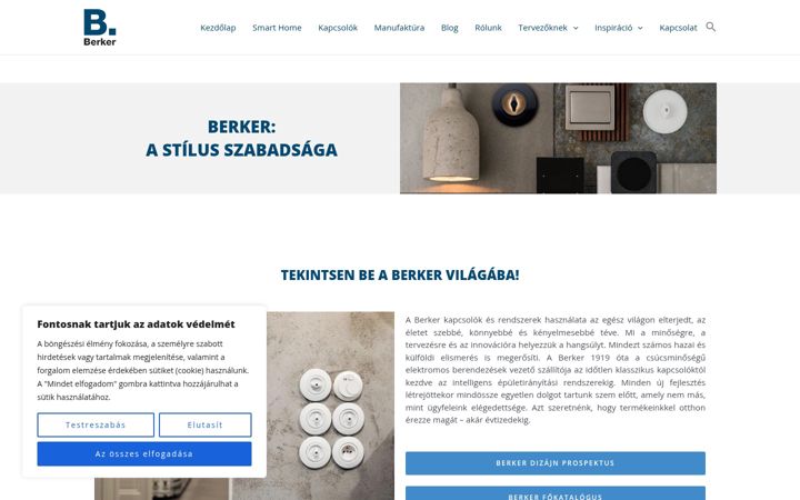 Screenshot of berker.hu