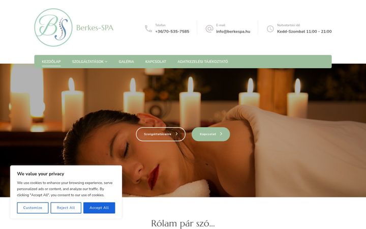 Skærmbillede af berkespa.hu