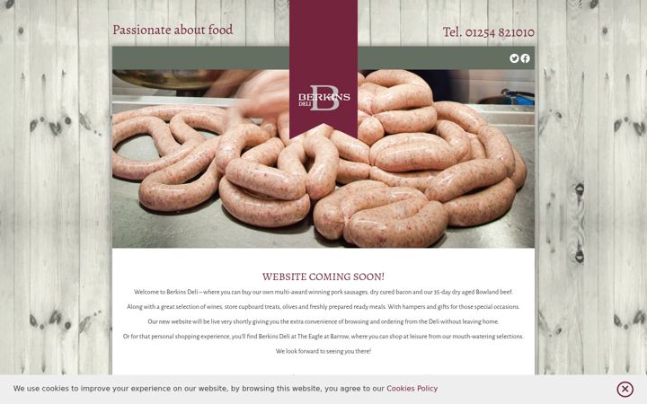 Screenshot of berkins.co.uk