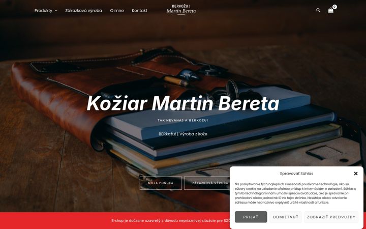 Ekraanipilt saidist berkozu.sk