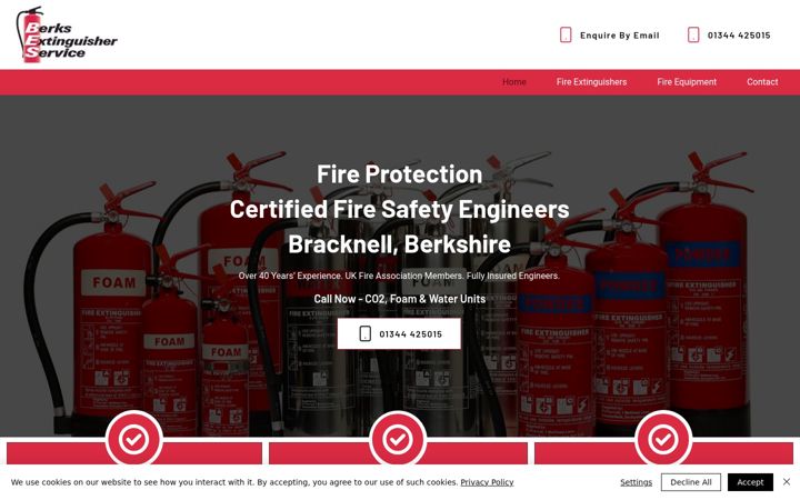Screenshot of berksext.co.uk