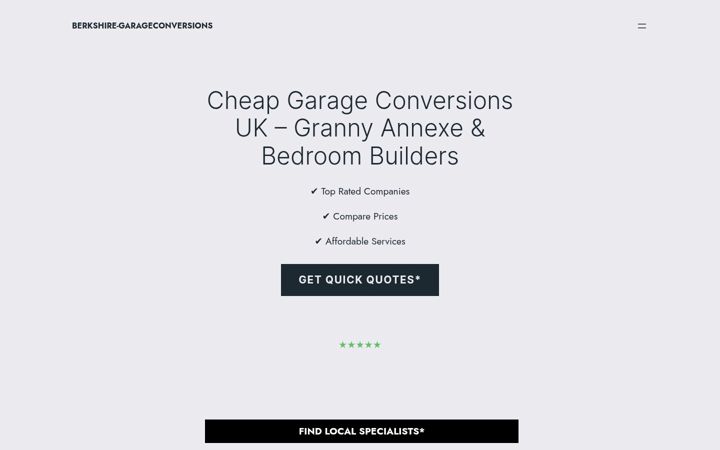 Screenshot of berkshire-garageconversions.co.uk