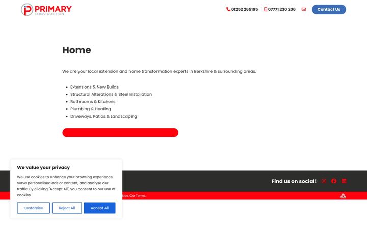 Screenshot ta' berkshirebuilders.co.uk