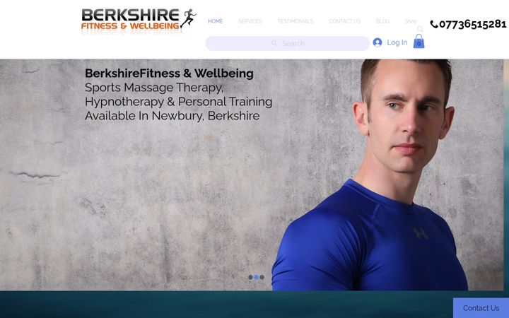 Screenshot of berkshirefitness.co.uk