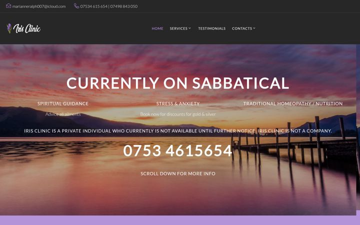 Screenshot of berkshirehomeopath.co.uk