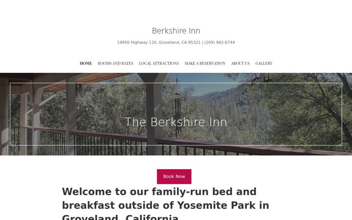 Screenshot di berkshireinn.net