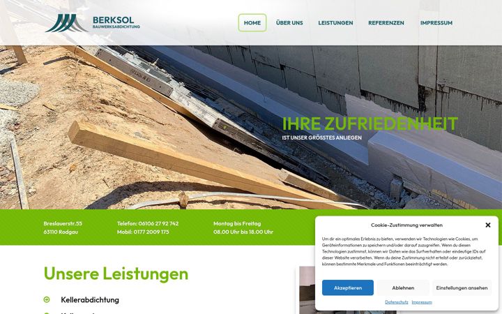 Screenshot of berksol.de