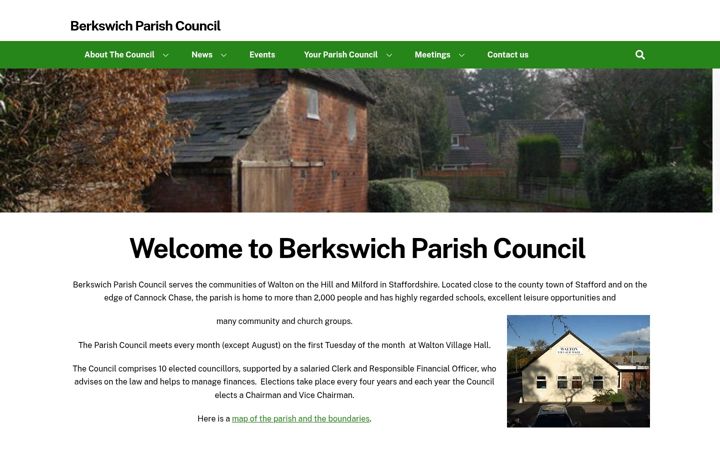 Captură de ecran a berkswich-pc.gov.uk