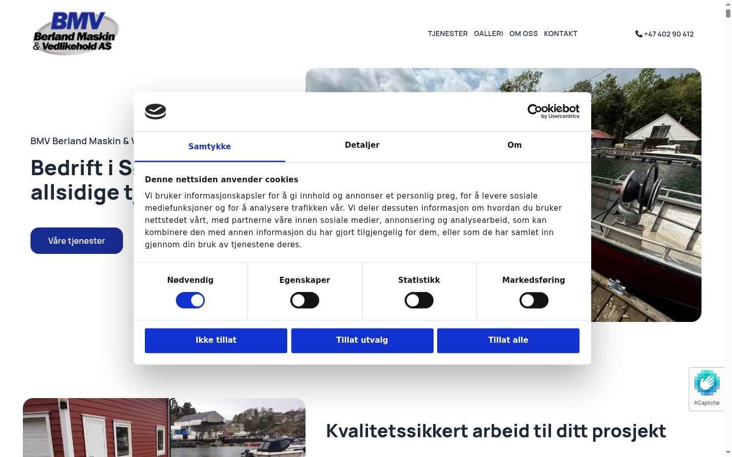 Screenshot tal-banner tal-kunsens muri qabel kwalunkwe interazzjoni