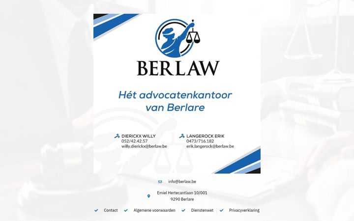 Screenshot of berlaw.be