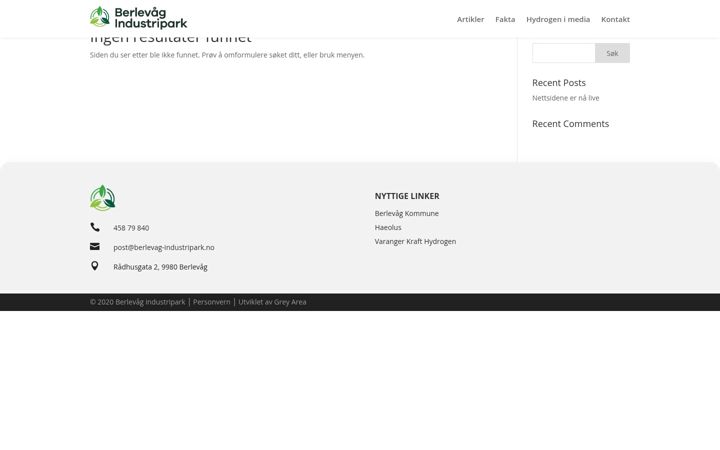Screenshot of berlevag-industripark.no