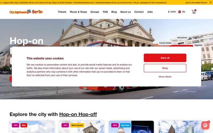 Screenshot of berlin-city-tour.de
