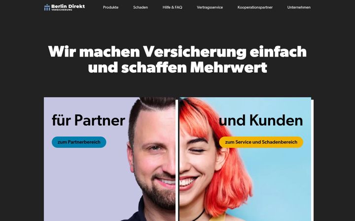 Capture d'écran de berlin-direktversicherung.de