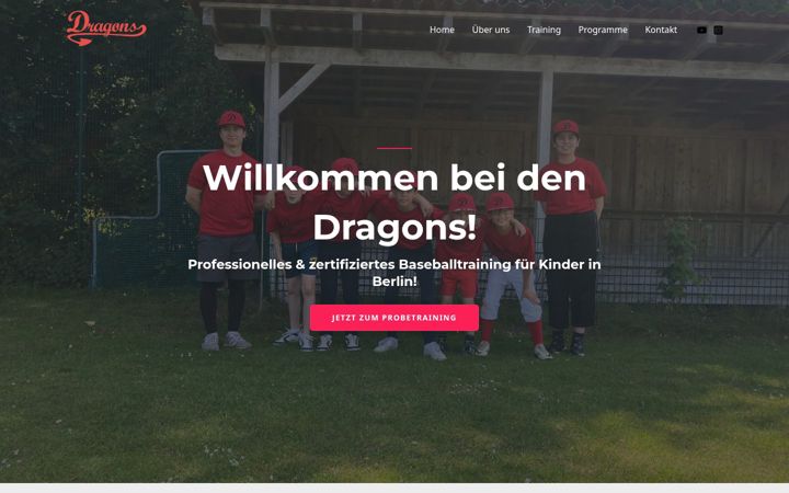 Capture d'écran de berlin-dragons.de