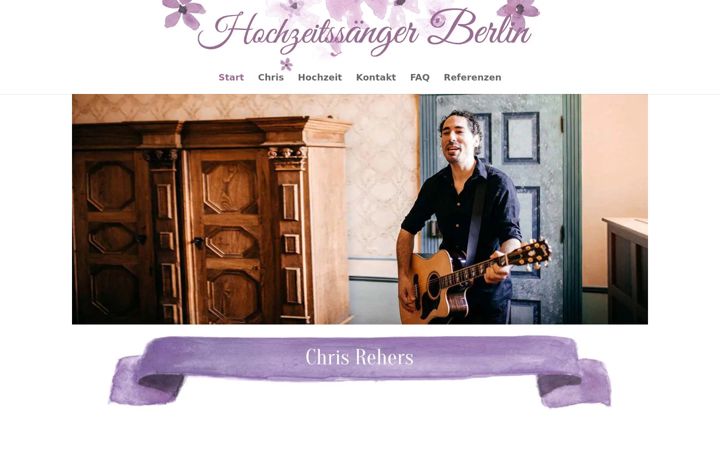 Screenshot of berlin-hochzeitssaenger.de
