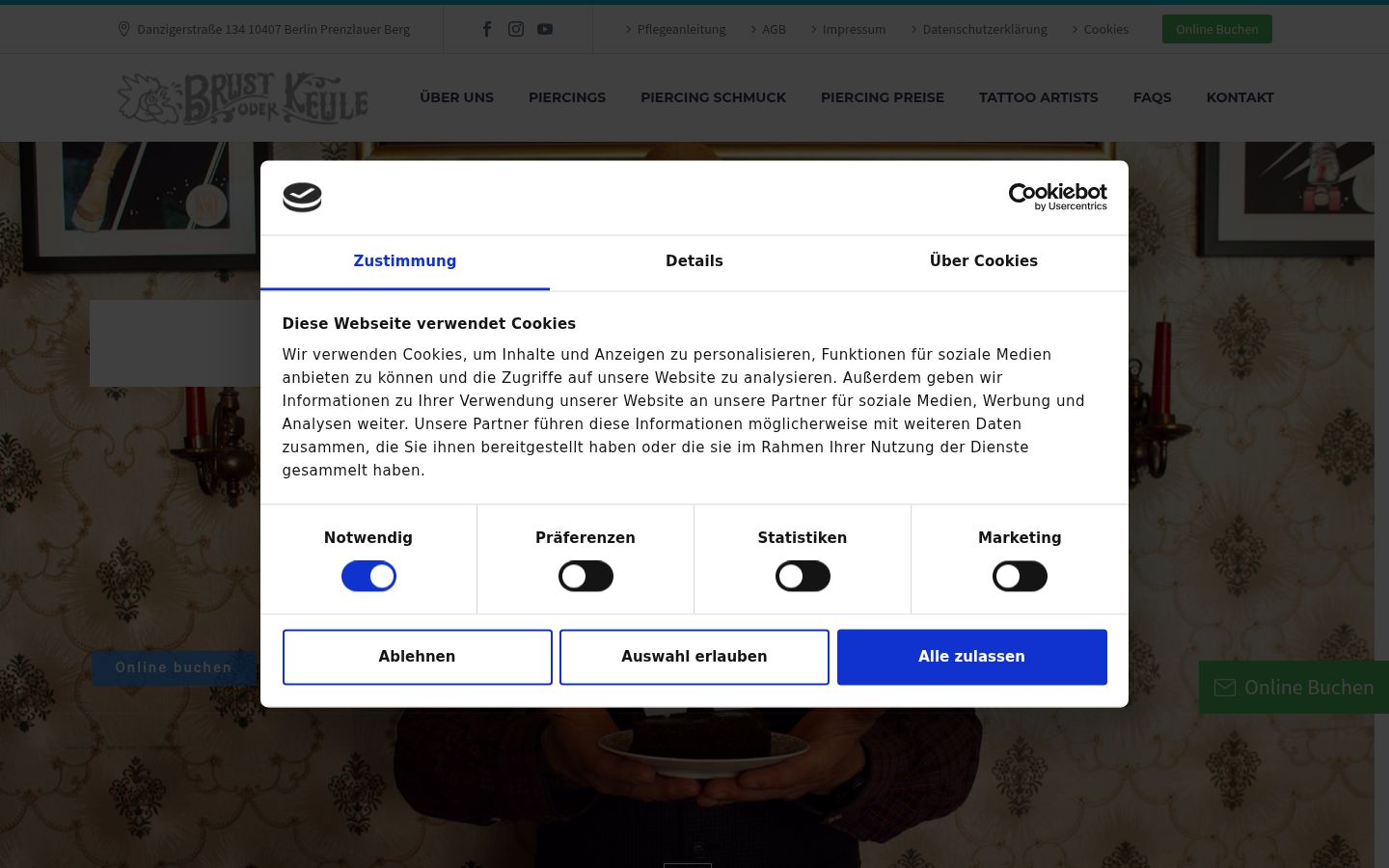 Sutikimo reklamjuostės, rodytos prieš bet kokią sąveiką, ekrano kopija
