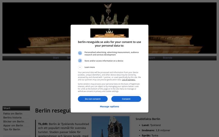 Screenshot of berlin-reseguide.se