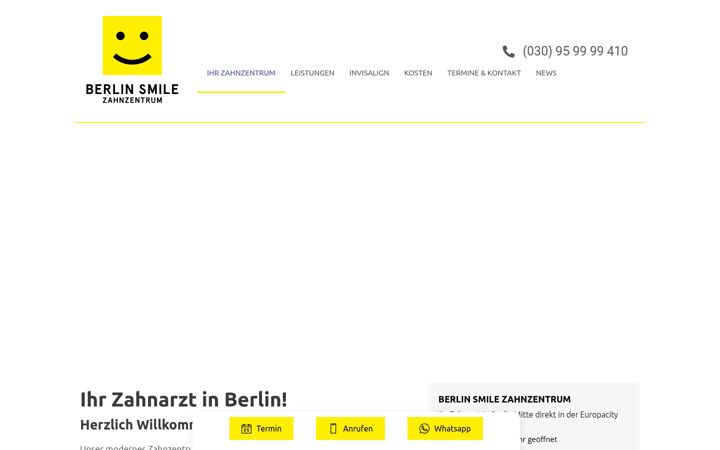 Screenshot of berlin-smile.de