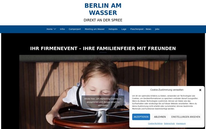 Ekraanipilt saidist berlinamwasser.de