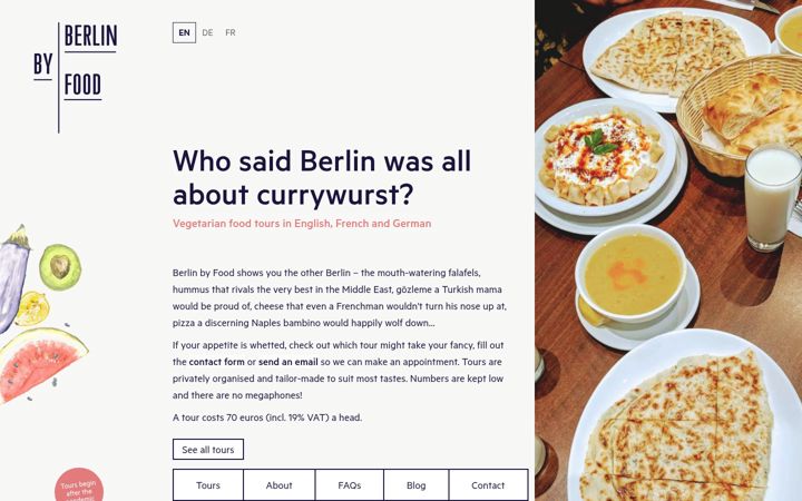 Screenshot of berlinbyfood.eu