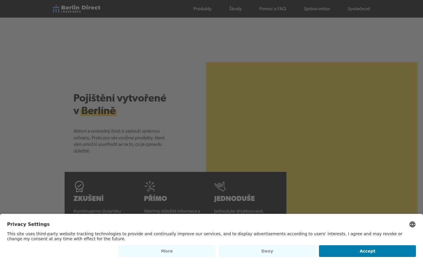 Zrzut ekranu banera zgody wyświetlanego przed jakąkolwiek interakcją
