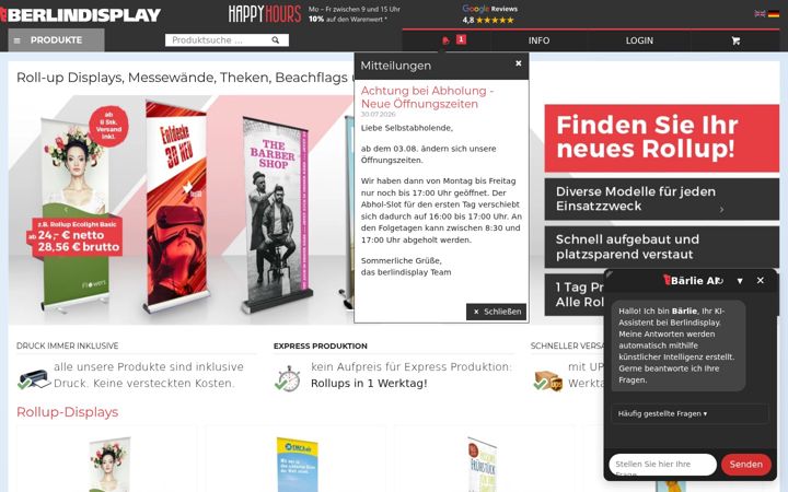 Screenshot of berlindisplay.de