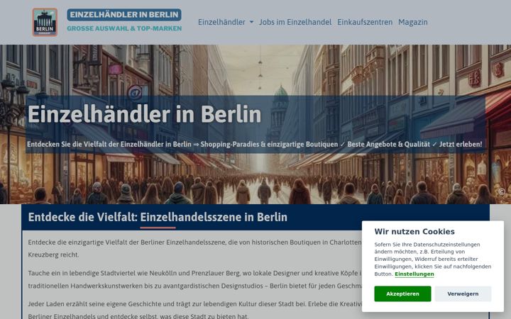 Screenshot of berliner-einzelhandel.de