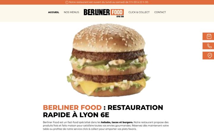 Screenshot of berliner-food.fr