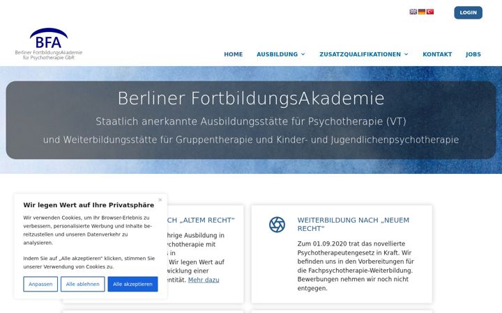 Screenshot of berliner-fortbildungs-akademie.de