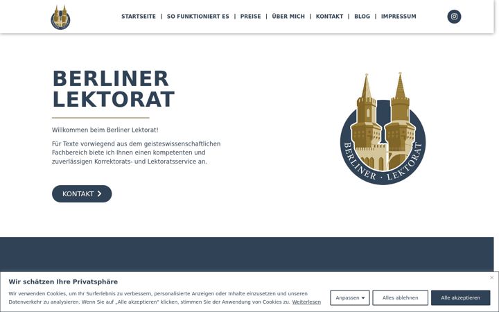 Screenshot of berliner-lektorat.com