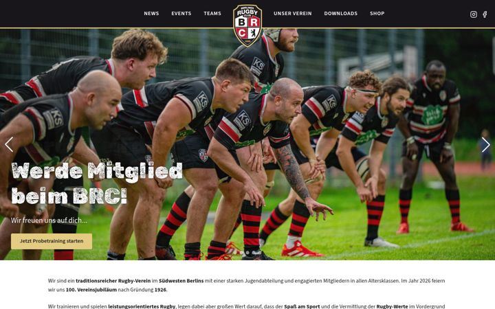 Screenshot of berliner-rugby-club.de