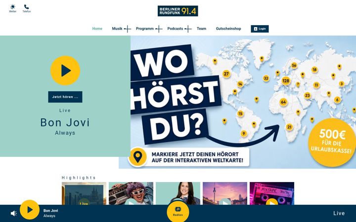 Screenshot of berliner-rundfunk.de