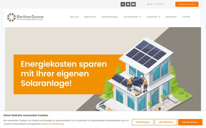 Screenshot of berliner-sonne.com