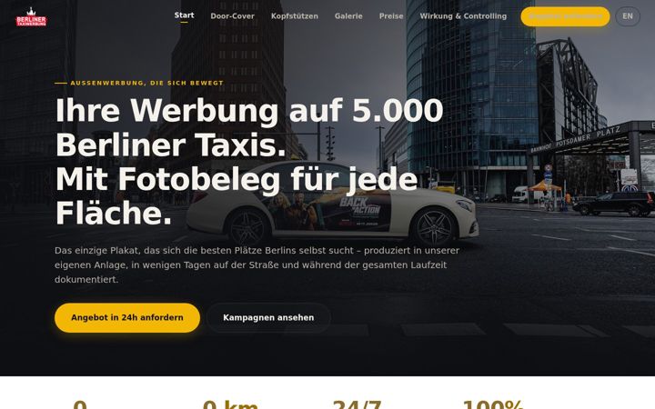 Capture d'écran de berliner-taxiwerbung.de