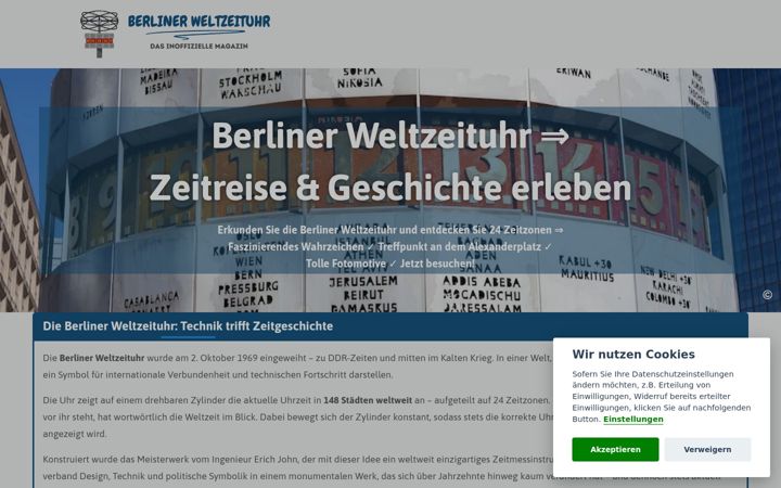 Screenshot of berliner-weltzeituhr.de