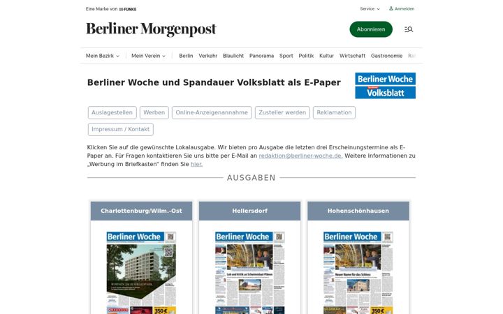 Screenshot of berliner-woche.de