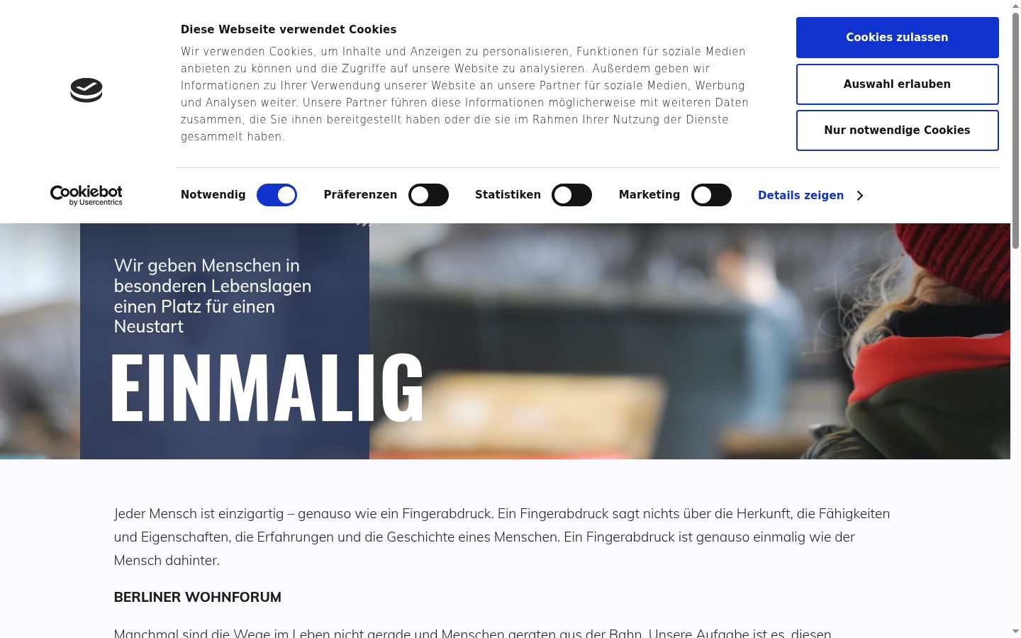 Screenshot του banner συγκατάθεσης που εμφανίστηκε πριν από οποιαδήποτε αλληλεπίδραση