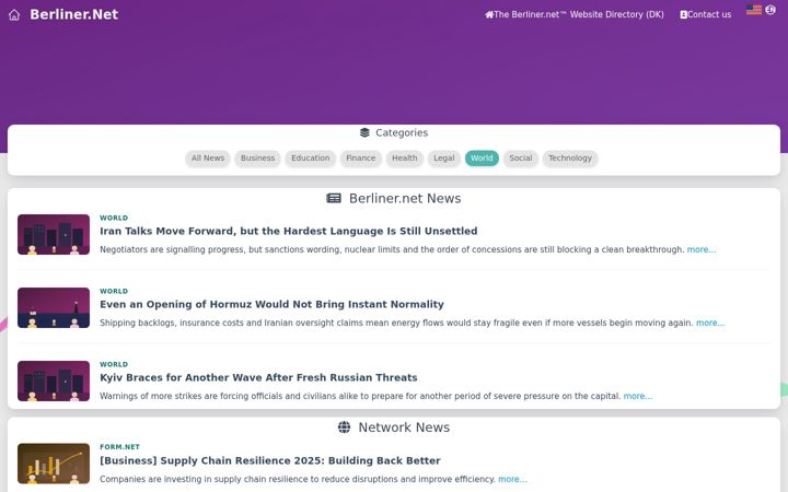 Screenshot of berliner.net