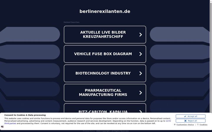 Screenshot of berlinerexilanten.de