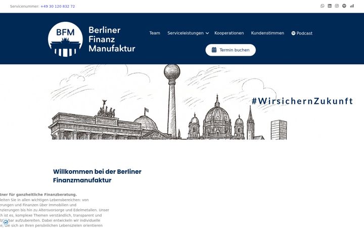 Screenshot of berlinerfinanzmanufaktur.de