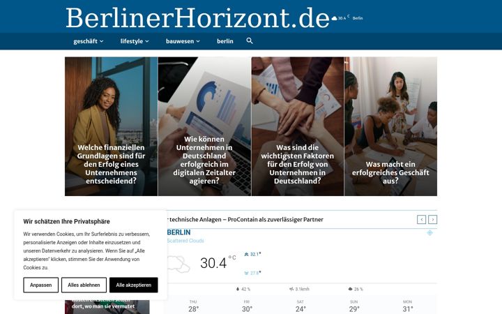 Screenshot van berlinerhorizont.de