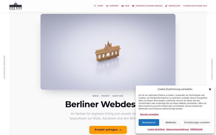 Screenshot of berlinerwebdesign.com