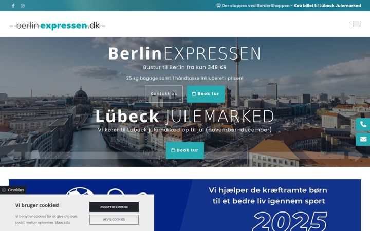 Screenshot of berlinexpressen.dk