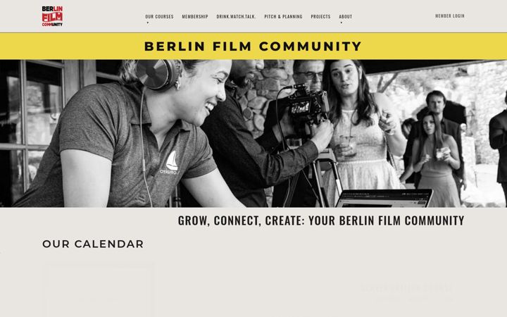Screenshot of berlinfilmcommunity.com
