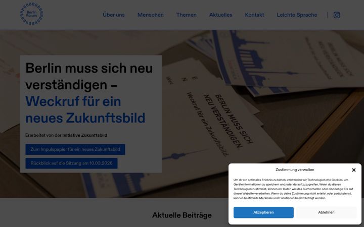 Screenshot of berlinforum.berlin