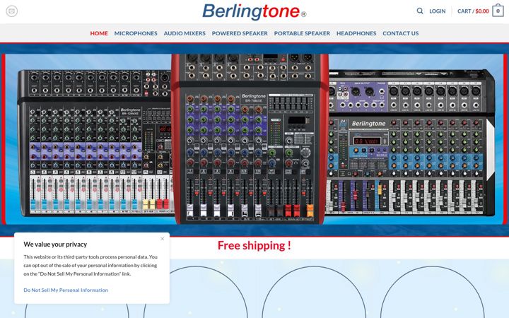 Screenshot of berlingtone.com