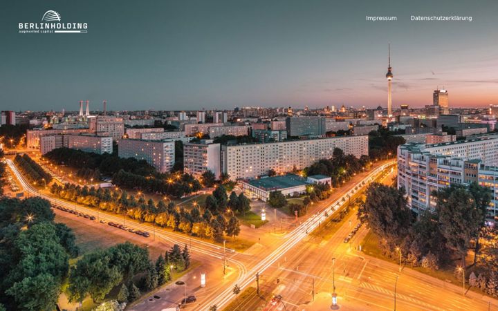 Screenshot of berlinholding.com