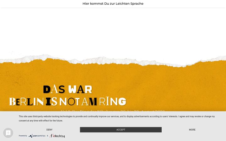 Screenshot of berlinisnotamring.de